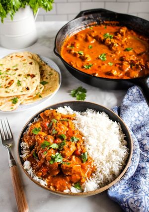 Zdjęcie przepisu Łatwy Butter Chicken bez nabiału.