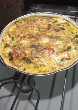 Una foto de Tarta de zapallitos