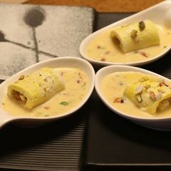A picture of Thandai rolls.