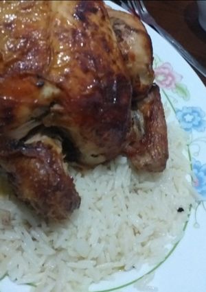 صورة لوصفة دجاج محمر في الفرن