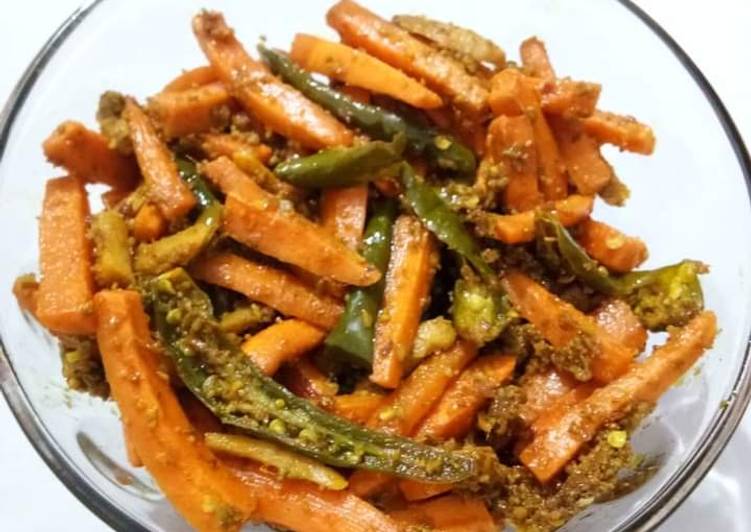 Easiest Way to Prepare Ultimate Instant Carrot Pickle