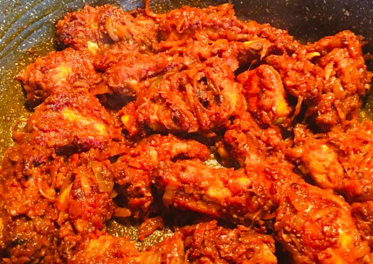 Step-by-Step Guide to Prepare Super Quick Homemade Spicy naga chicken