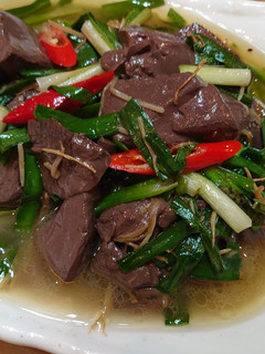 薑絲韭菜炒鴨血(家常料理篇) 的食譜成品照片