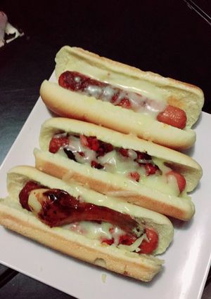 Una foto de Hot Dogs 🌭 estiló México 🇲🇽