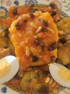 Una foto de Bacalao a la Catalana, receta de mi amiga Roser