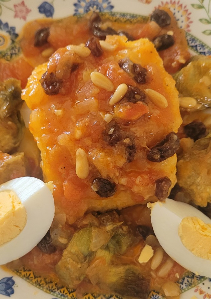 Una foto de Bacalao a la Catalana, receta de mi amiga Roser
