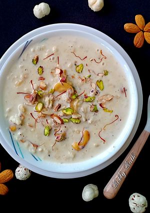 A picture of Makhana kheer.