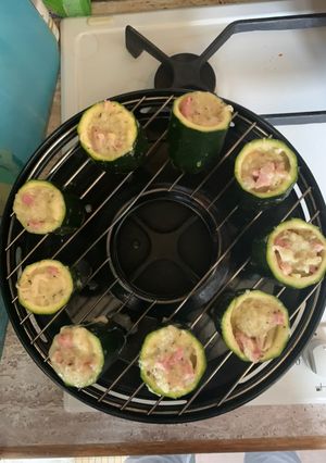 Une photo de Tronçons de courgettes