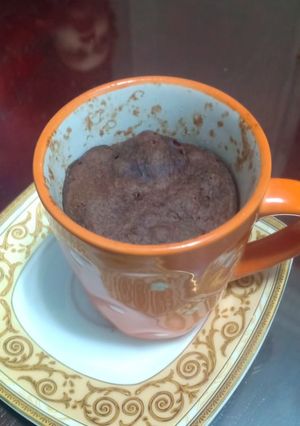صورة لوصفة كيكة المج في الميكرويڤ