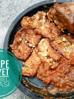 Foto resep Tempe penyet sambel terasi / sambal trasi