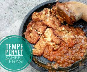 Cara Memasak Tempe penyet sambel terasi / sambal trasi Lezat Mantap