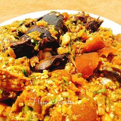 A picture of Okro soup.