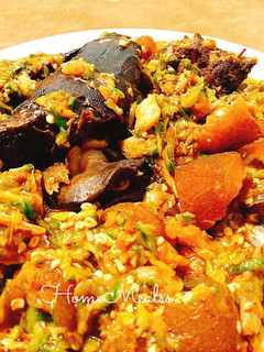 A picture of Okro soup.