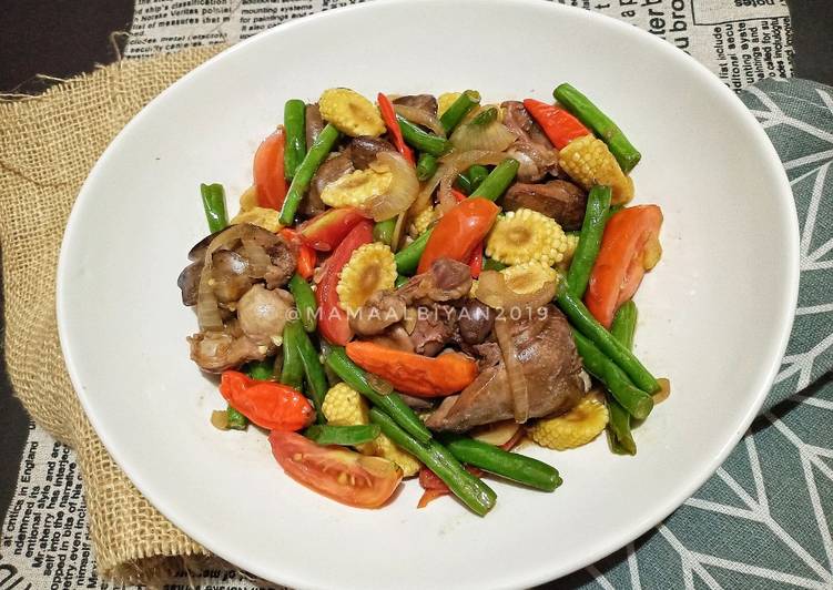 Proses mengolah 190. Tumis Sayur Ati Ampela, Bikin Ngiler