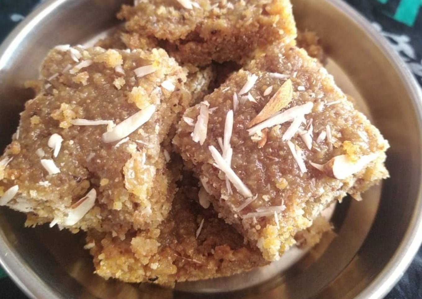 Wheat flour barfi