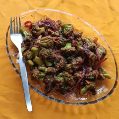 A picture of Antioxidant Rich Stir Fry Broccoli.. (Indo Chinese Style).