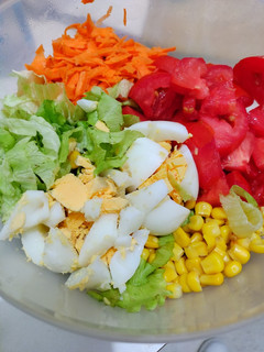 Una foto de Vianda saludable. Ensalada fresca