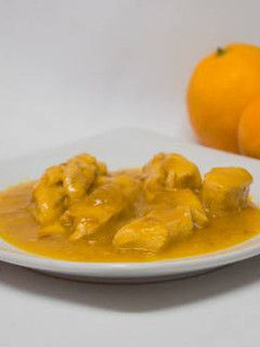 Una foto de Pechuga de pollo a la naranja