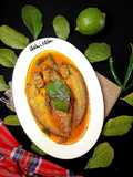 গন্ধরাজ লেবু পাতায় পাবদামাছ