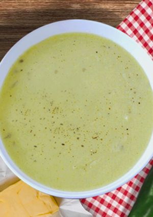 Una foto de Crema de Chile Poblano