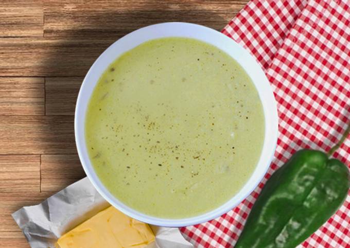 Crema de Chile Poblano Receta de Comidas de un Foráneo- Cookpad