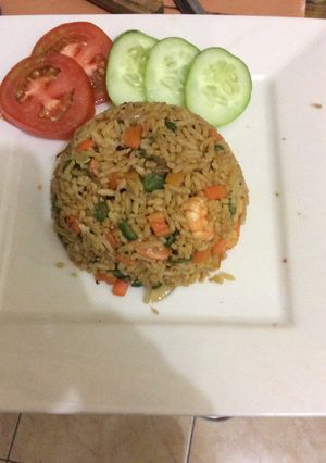 Foto resep Nasi goreng seafood