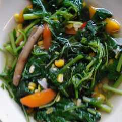 Sayur bayam bening segar রেসিপির প্রধান ছবি