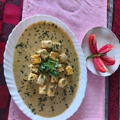 A picture of Shahi paneer chaman/ simple and easy delicious creamy dish.