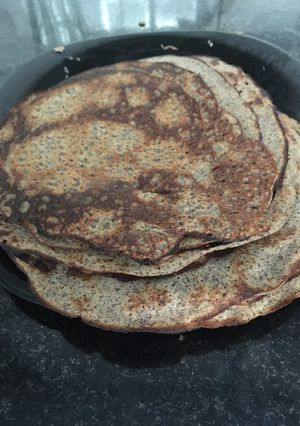 Una foto de Panqueques de banana