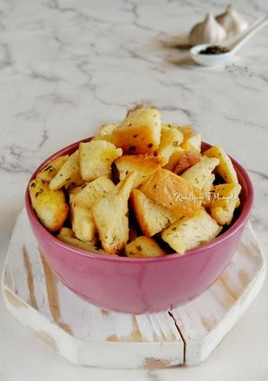 Foto resep Croutons (Garlic Bread)