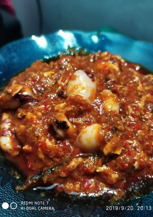 Foto resep Sambal cumi campur telur kocok