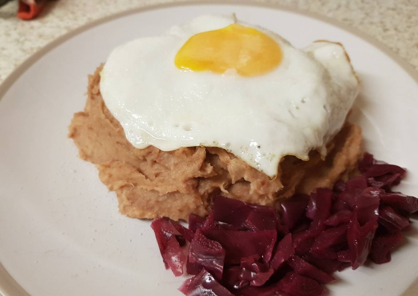 Corned Beef Hash with a fried egg on top