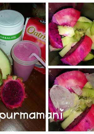 Foto resep Menawi (MElon NAga kiWI) sarapan sehat segar