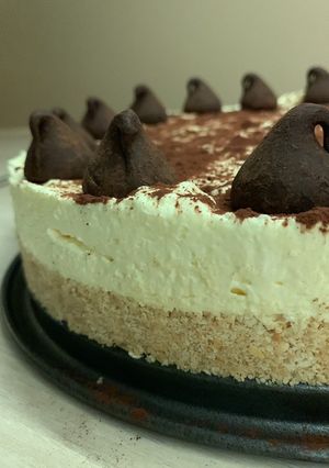 Sütés nélküli “Tiramisu” torta recept fotója