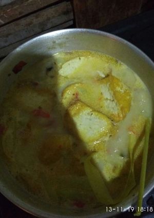 Foto resep Sayur kuning tahu labu siam