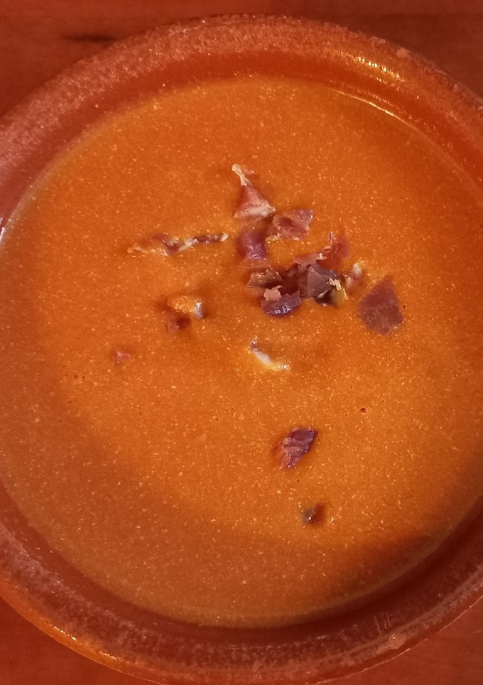 Una foto de Salmorejo exprés de Dieta (sin pan)