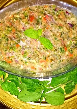 A picture of Tomato salsa.