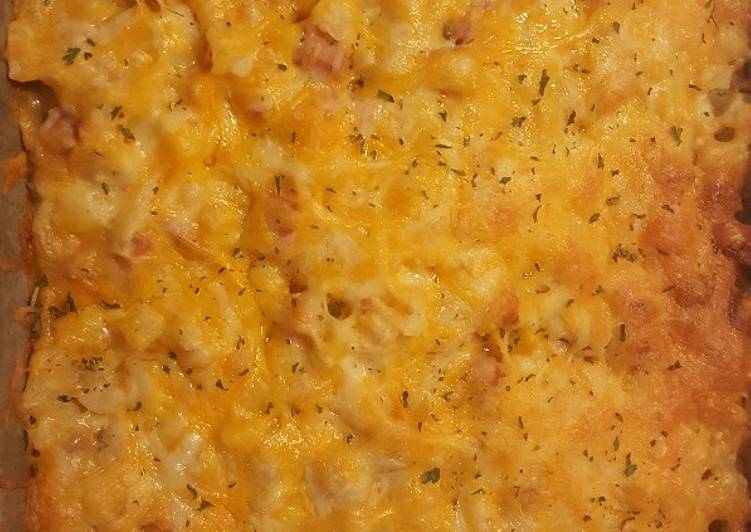 Step-by-Step Guide to Prepare Quick Cheesy Ham &amp; Hash Casserole