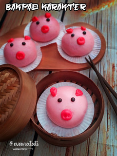 Foto resep Bakpao Karakter Pink Piggy