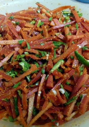 A picture of Carrots Achar.