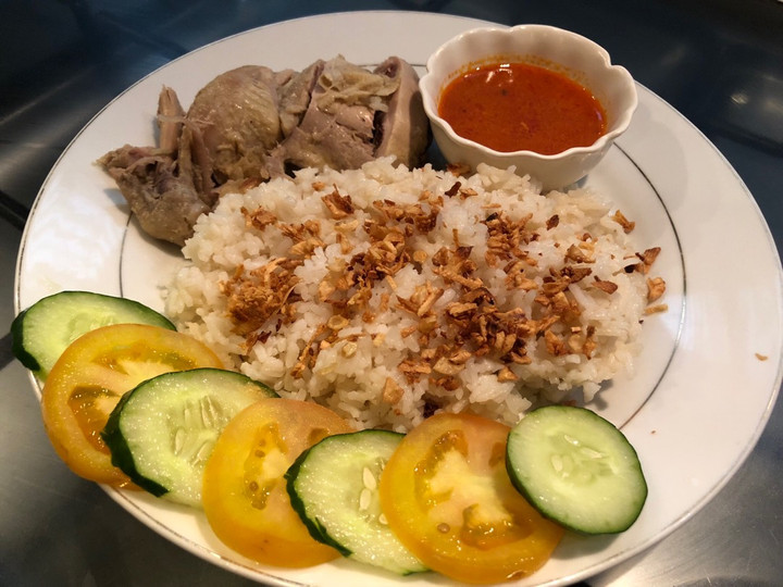 Resep Nasi Ayam Hainam/Hainan Chicken Rice Anti Gagal