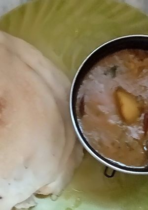 A picture of Aloo chana Dal(without onion n garlic).