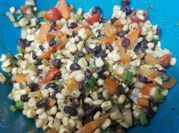 A picture of black bean salad