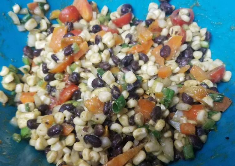 Easiest Way to Make Super Quick Homemade Black Bean and Corn Salad