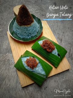 Foto resep Ketan Unti Bunga Telang