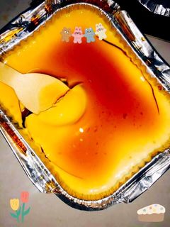 Hình của món Flan phô mai.