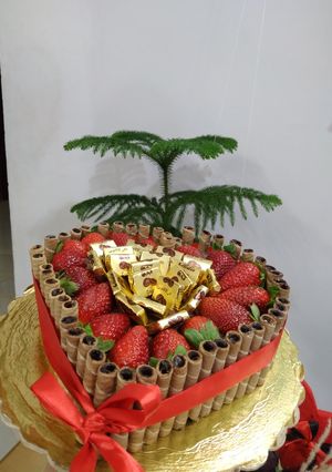 عکسی از دستور کیک ولنتاین