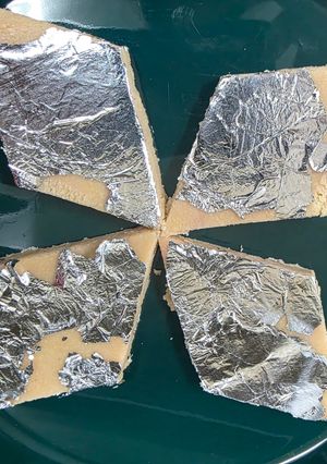 A picture of Rose Kaju Katli.