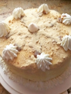 Una foto de Tarta de bizcocho de moya