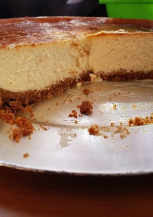 Una foto de New York cheesecake
